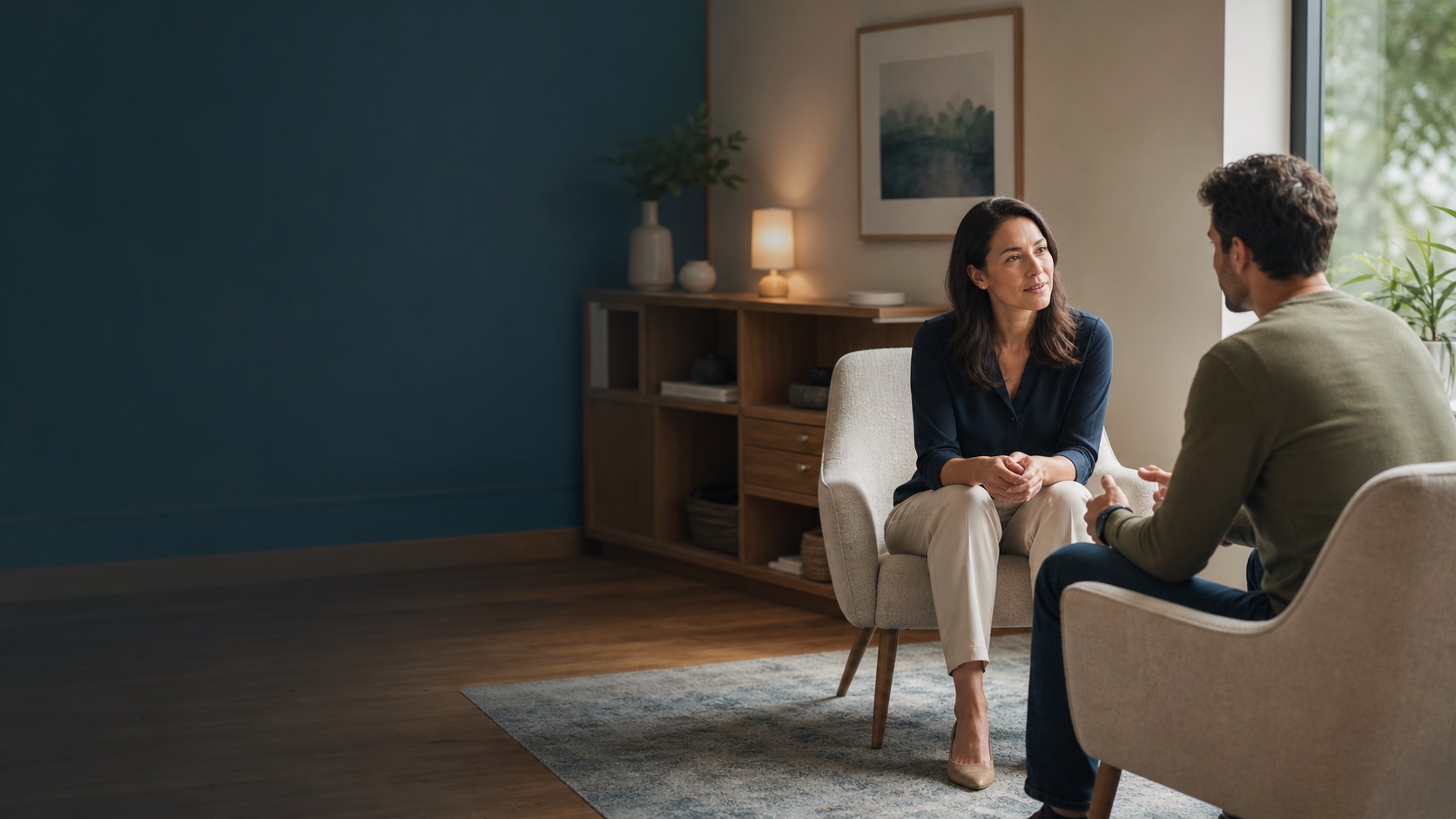Independent healthcare practitioner focused on a patient while easykare supports front-office work